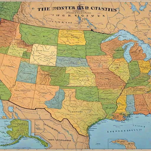 map of the us states