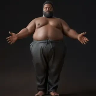 fat man black