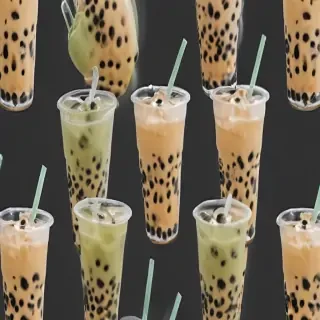 boba tea background