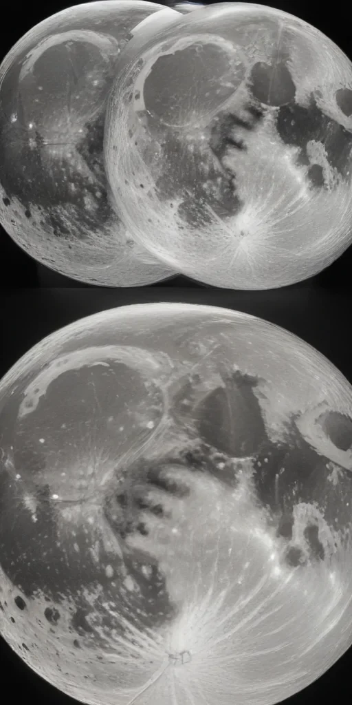 drawing of the moon