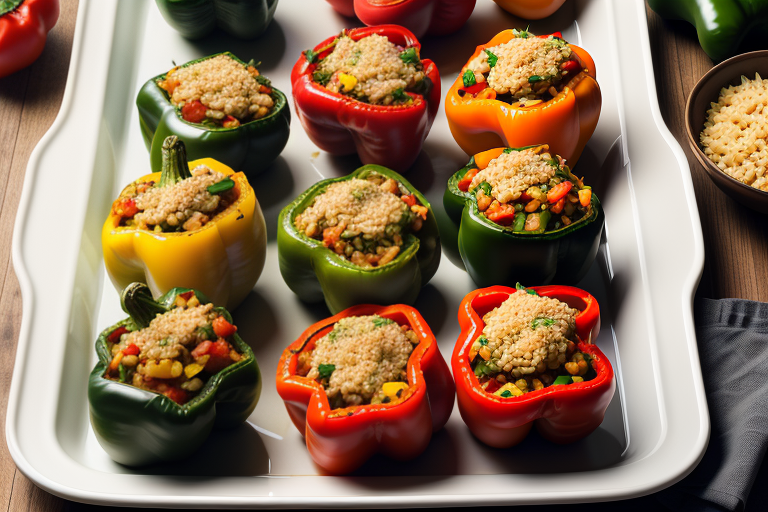 what to eat with stuffed peppers