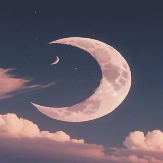 aesthetic crescent moon