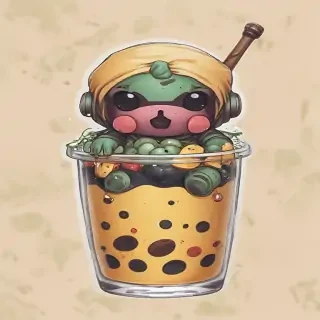 cute boba backgrounds
