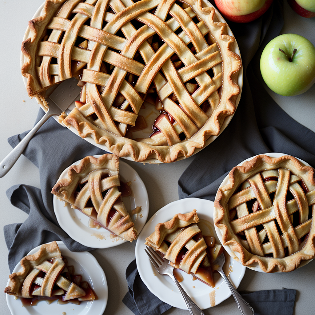 apple pie with graham pie crust
