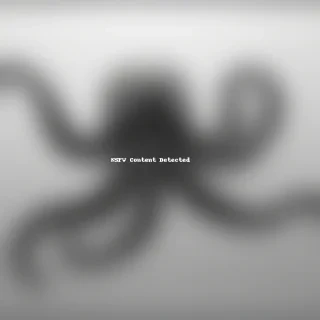 octopus black and white