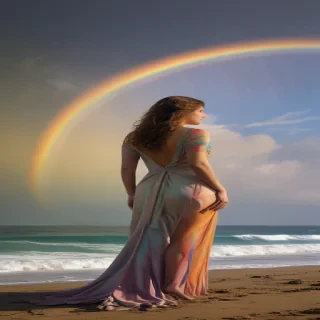 rainbow back round