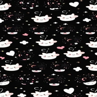 cute backgrounds black