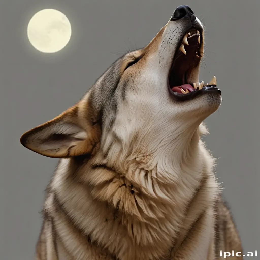wolf howling png