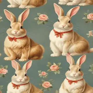 vintage bunnies