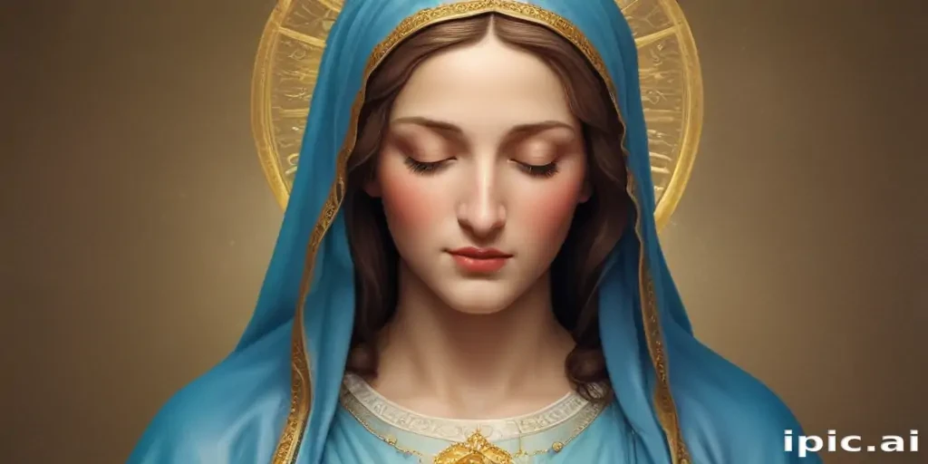 virgin mary clip art