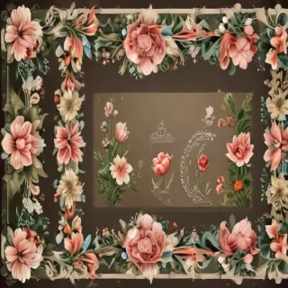 floral page borders