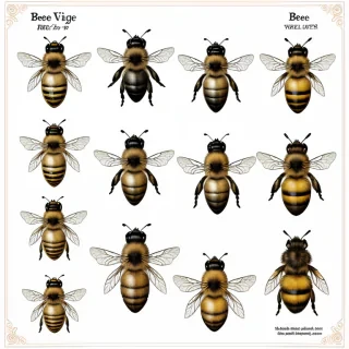 free vintage bee printables