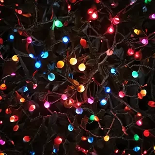christmas lights iphone wallpaper