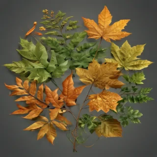 leaves no background