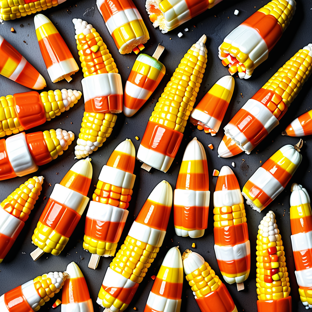 candy corn on the cob
