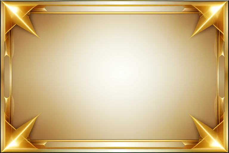 transparent background gold border