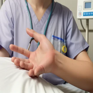 hospital patient hand pic