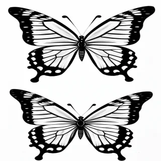 butterfly drawign