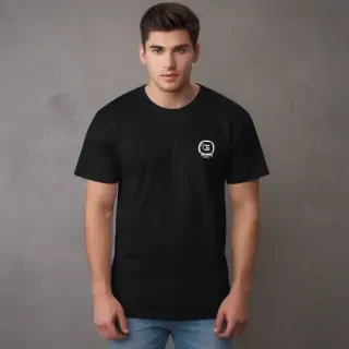 black tee shirt mockup