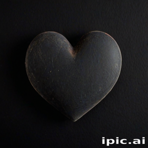 heart with black background