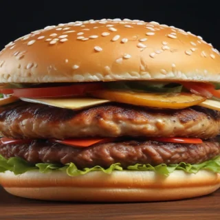 burger clipart black and white