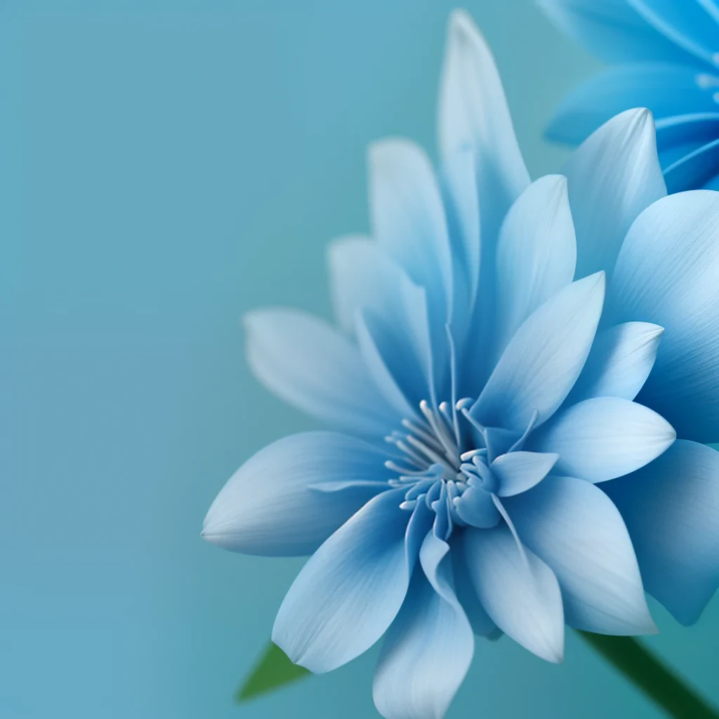 blue colour flower wallpaper