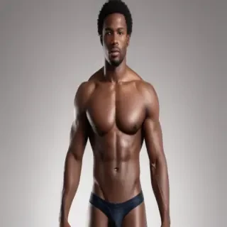 black male shirtless