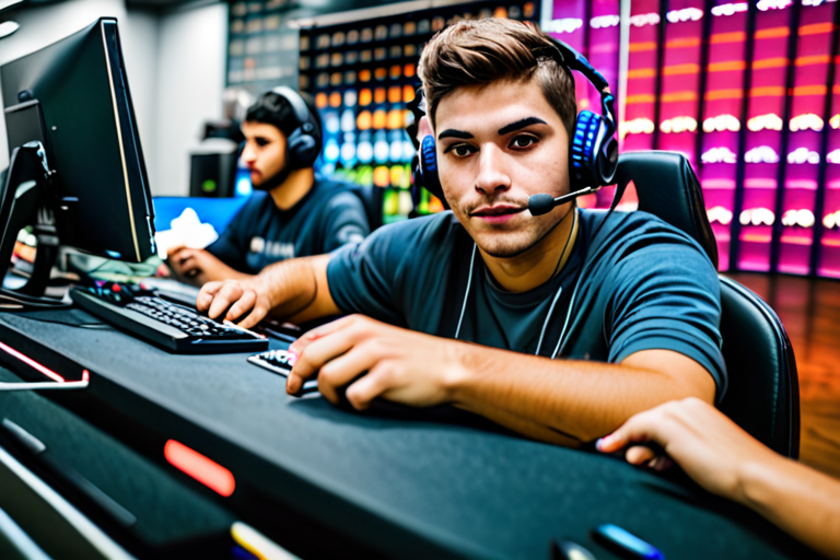 Jovem gamer