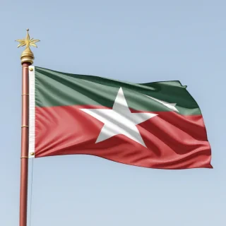 myanmar flag png
