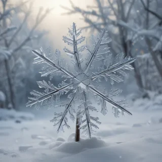 transparent snowflakes