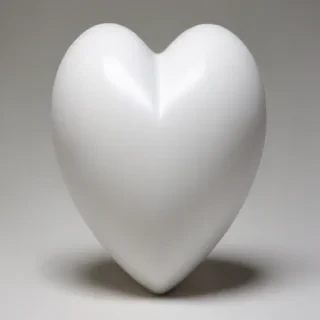 white heart
