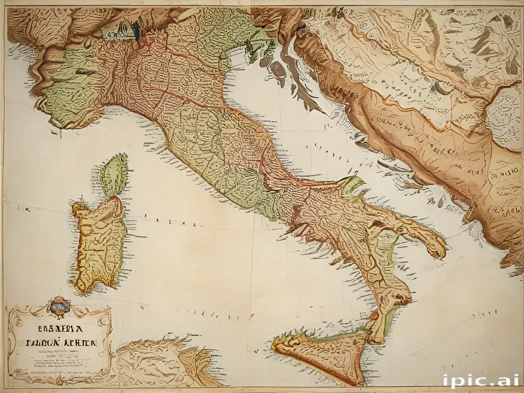 map of italy