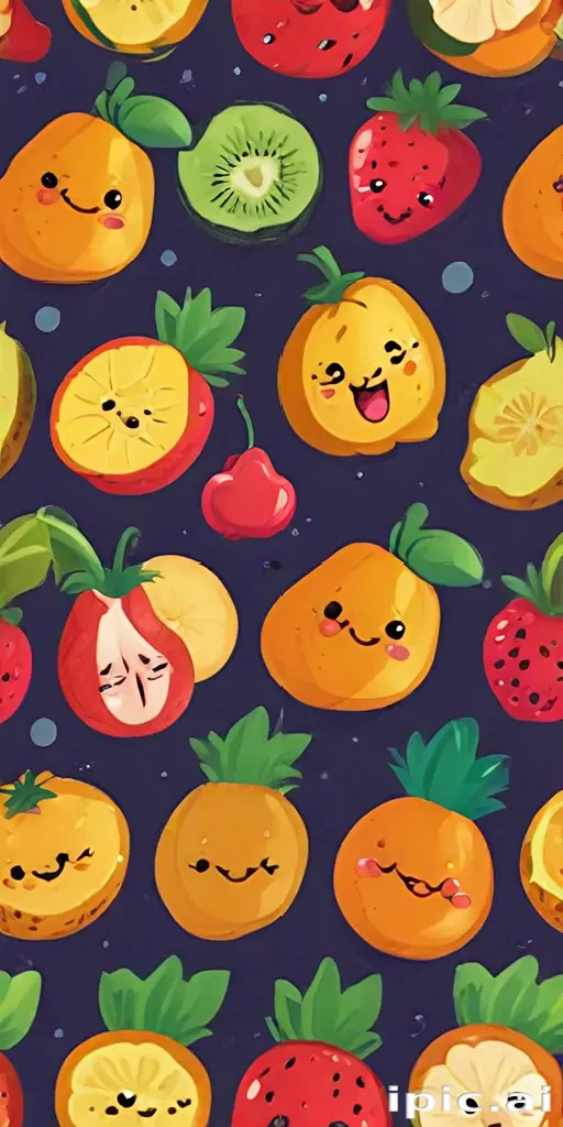 cartoon fruit