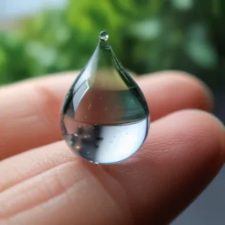 transparent water drop