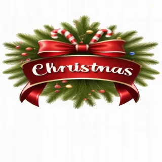 merry christmas clip art transparent background