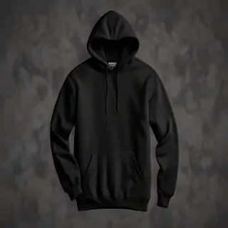 black hoodie mockup