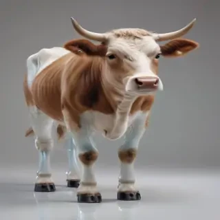 transparent cow