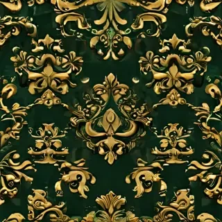 gold and green background