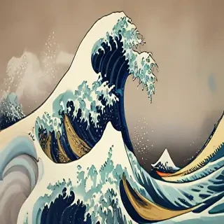 the great wave wallpaper
