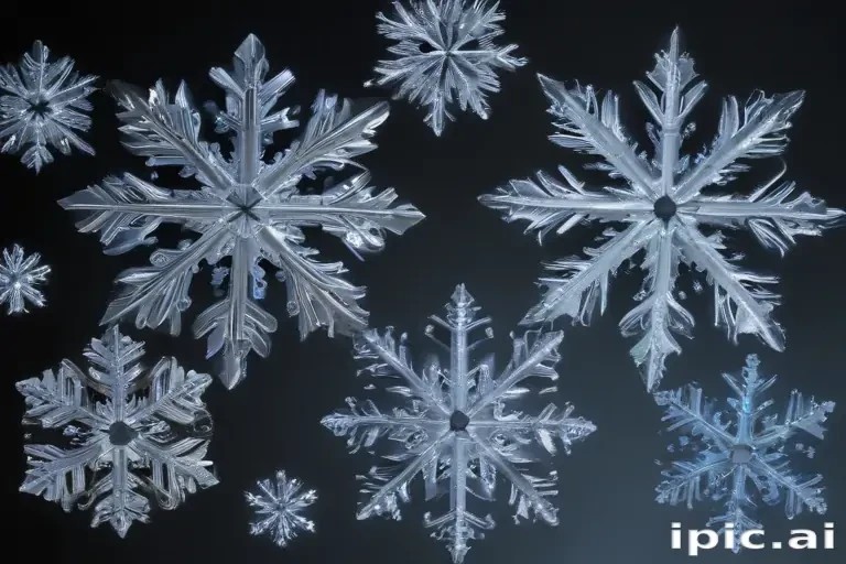 transparent snowflakes