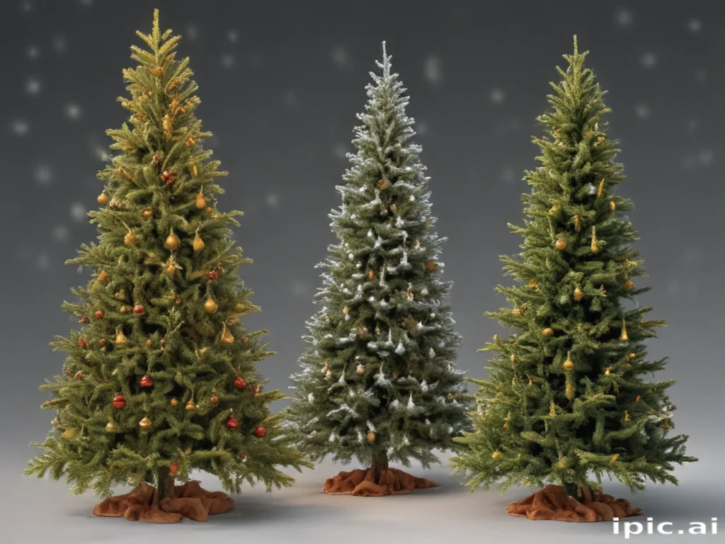 christmas trees transparent background