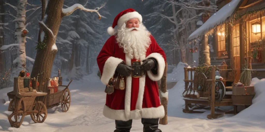 images of vintage santa