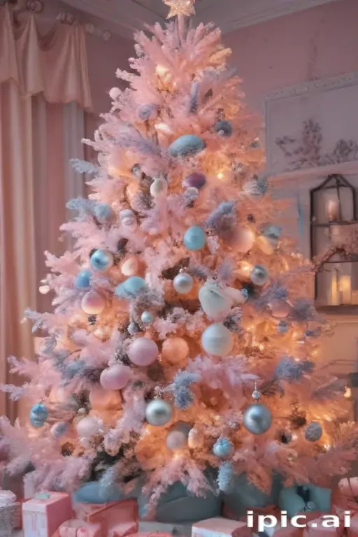 pastel aesthetic christmas wallpaper