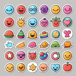 stickers clip art