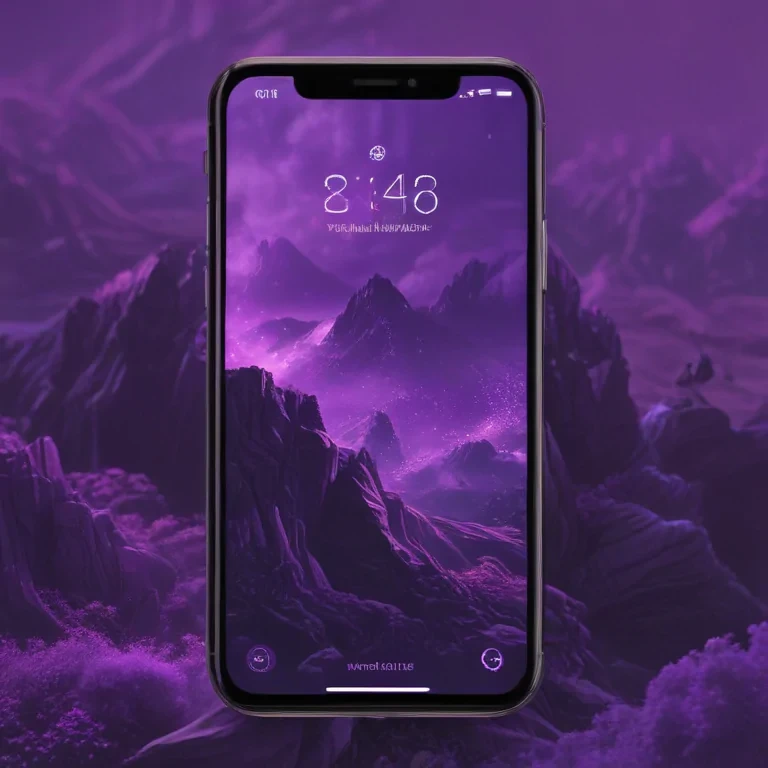 purple home screen wallpaper
