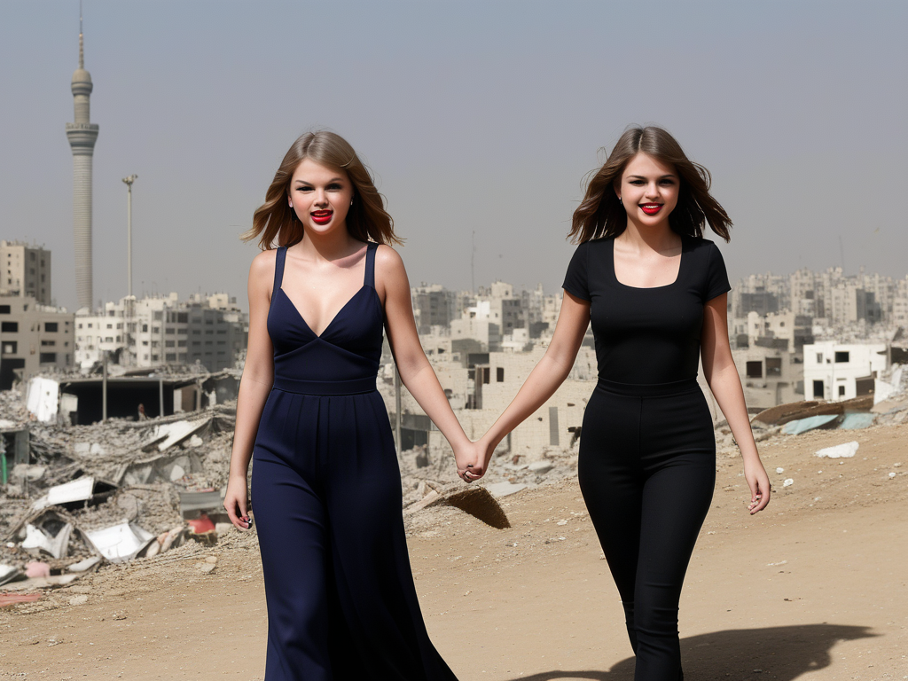 taylor swift and selena gomez gaza