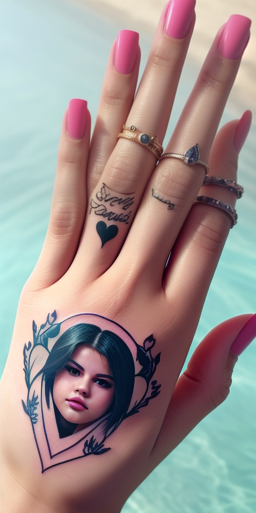 selena gomez tattoo on finger