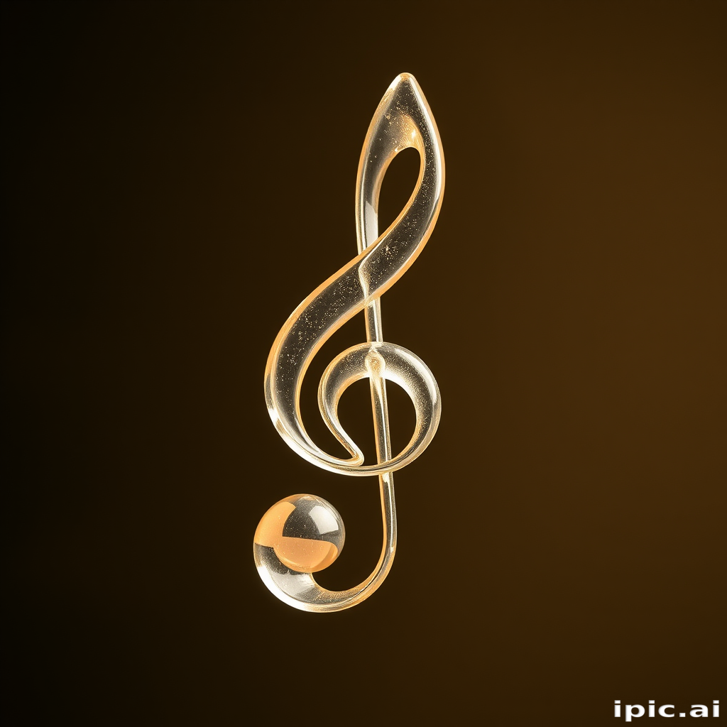 transparent music note