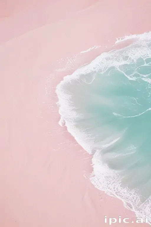 pastel pink beach wallpaper