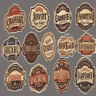 vintage stickers png